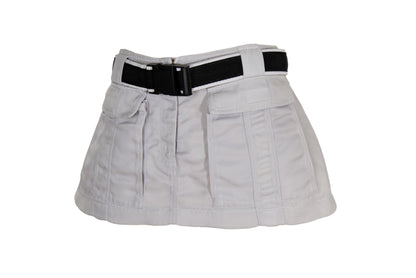 Jean-Paul Gaultier technical micro cargo skirt / Vintage JPG clip buckle mini skirt / Made in Italy