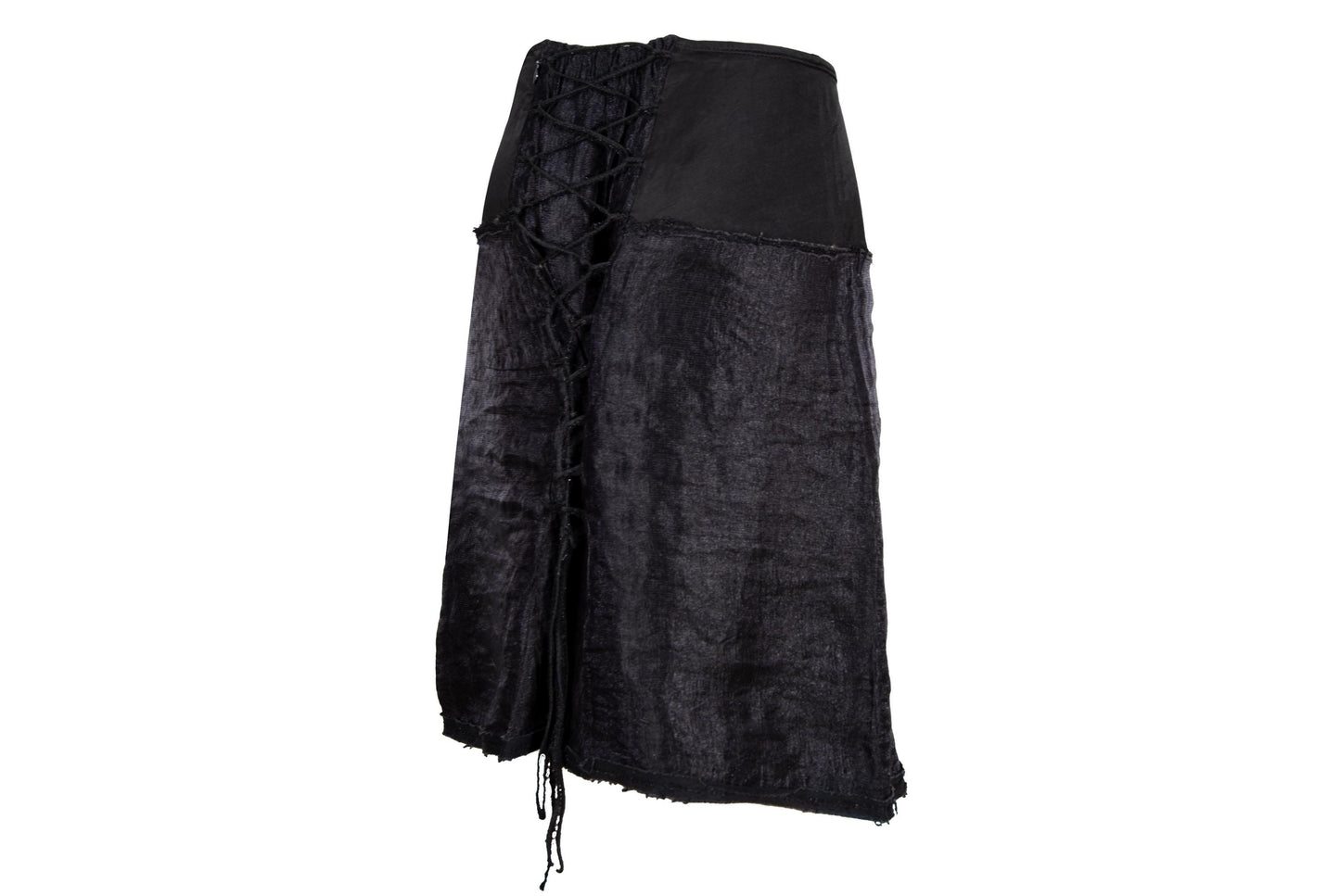 90s Kaat Tilley tie corset back midi skirt / Made in Belgium
