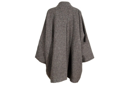 90s Shirin Guild 100% wool boxy button front blanket coat / Made in England