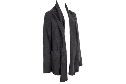 Vintage Pas de Calais 100% wool open front shawl collar coat
