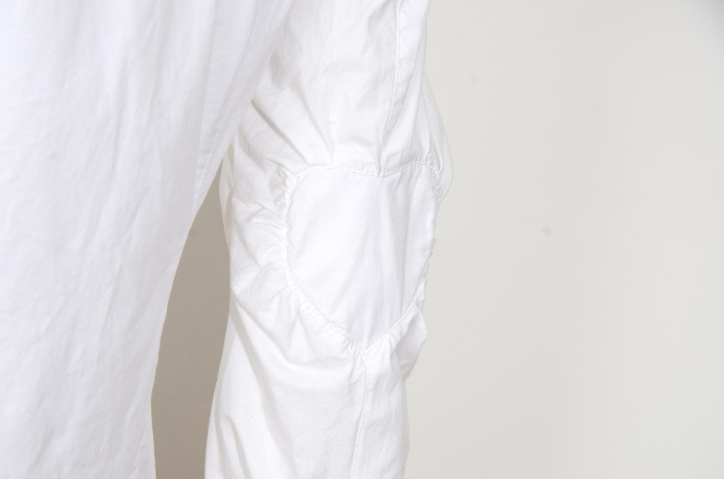 Vintage Gaetano Navarra white button down poplin shirt with heart shaped insert