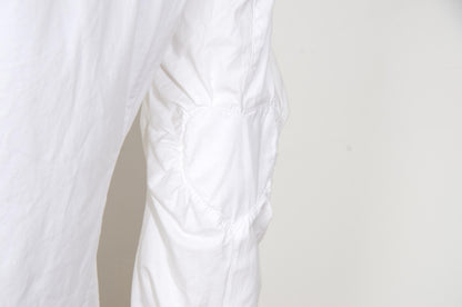 Vintage Gaetano Navarra white button down poplin shirt with heart shaped insert