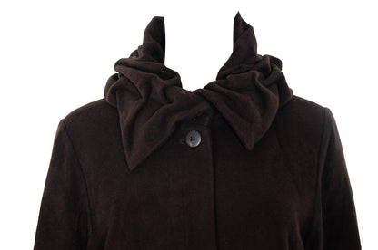 Vintage Ritsuko Shirahama Sculptural Brown Angora & Wool Coat - Made in Japan