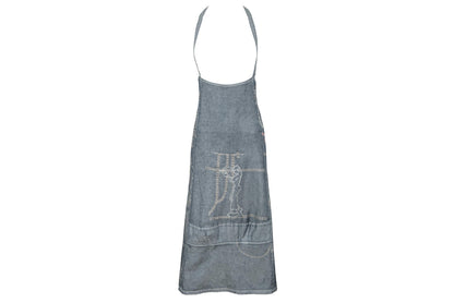 2000s Marithé + François Girbaud denim relaxed apron dress / Made in Italy