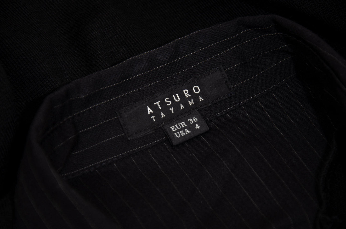 Vintage Atsuro Tayama layered wool knit dress with button up shirt insert
