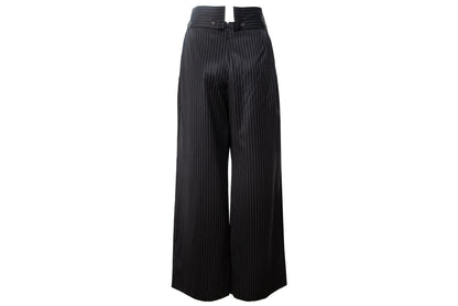 Vintage Marcel Marongiu menswear inspired wool wide leg pants / Made in France