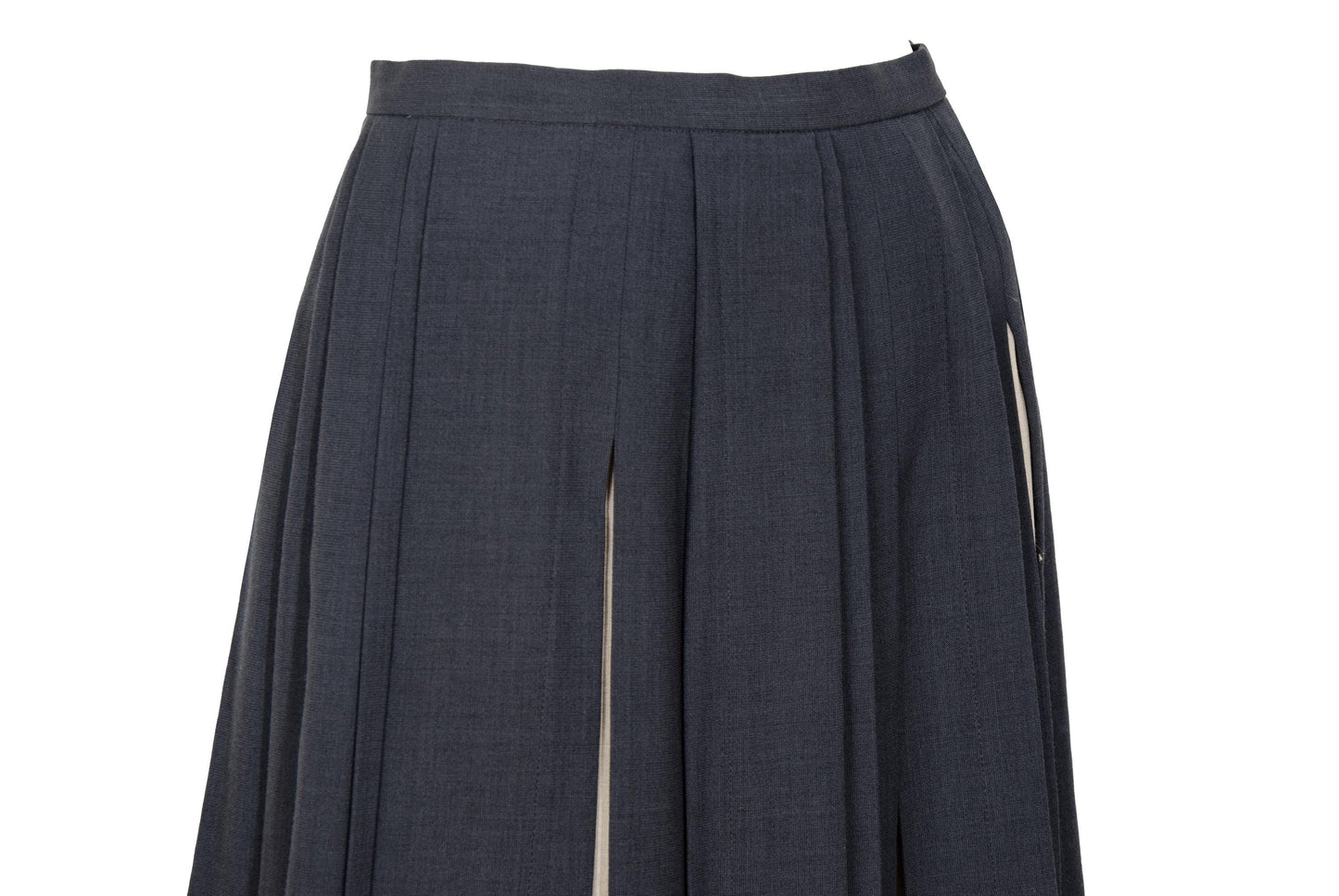 Vintage "IWISH" by Yohji Yamamoto long pleated skirt with contrasting panels / Made in Japan
