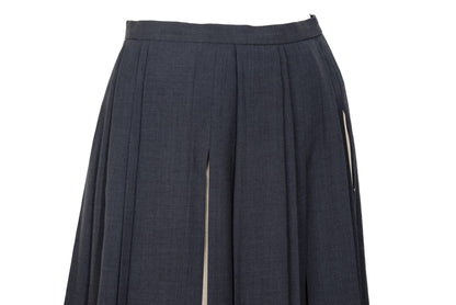 Vintage "IWISH" by Yohji Yamamoto long pleated skirt with contrasting panels / Made in Japan
