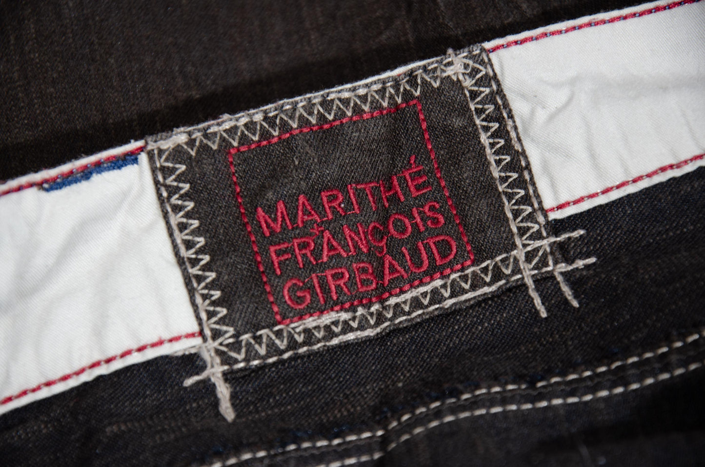 S/S 2003 Marithé + François Girbaud flared low waist brown cotton multi pocket pants
