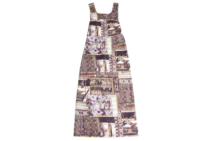 Vintage French designer patchwork print jacket and skirt set