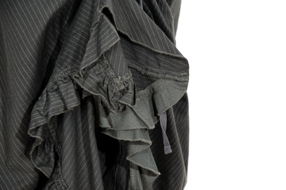 2000s Marithé + François Girbaud deconstructed asymmetrical v-shape waist skirt / Made in Italy