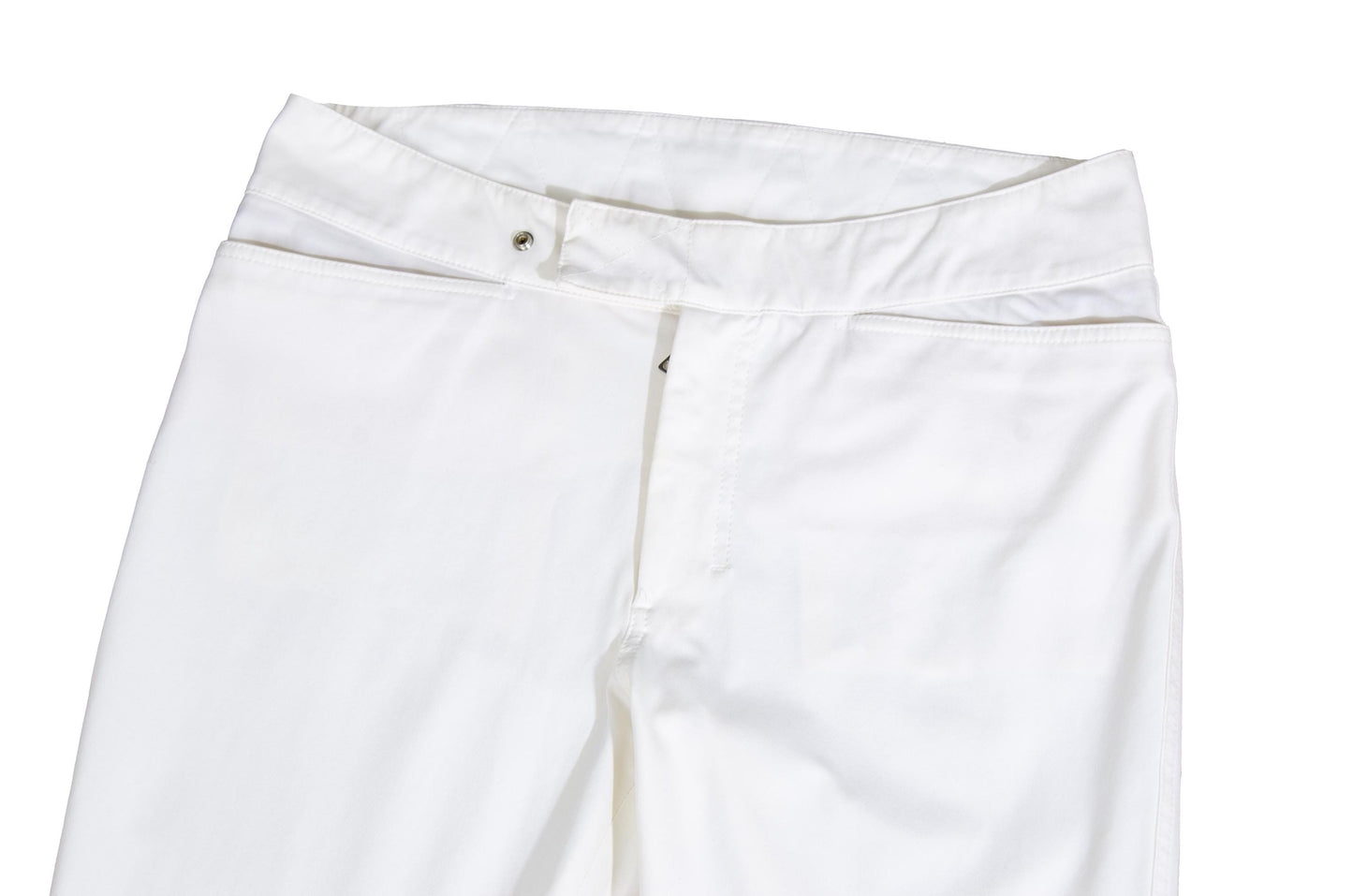 Vintage Prada Linea Rossa white nylon sporty 3/4 capri pants / Made in Italy