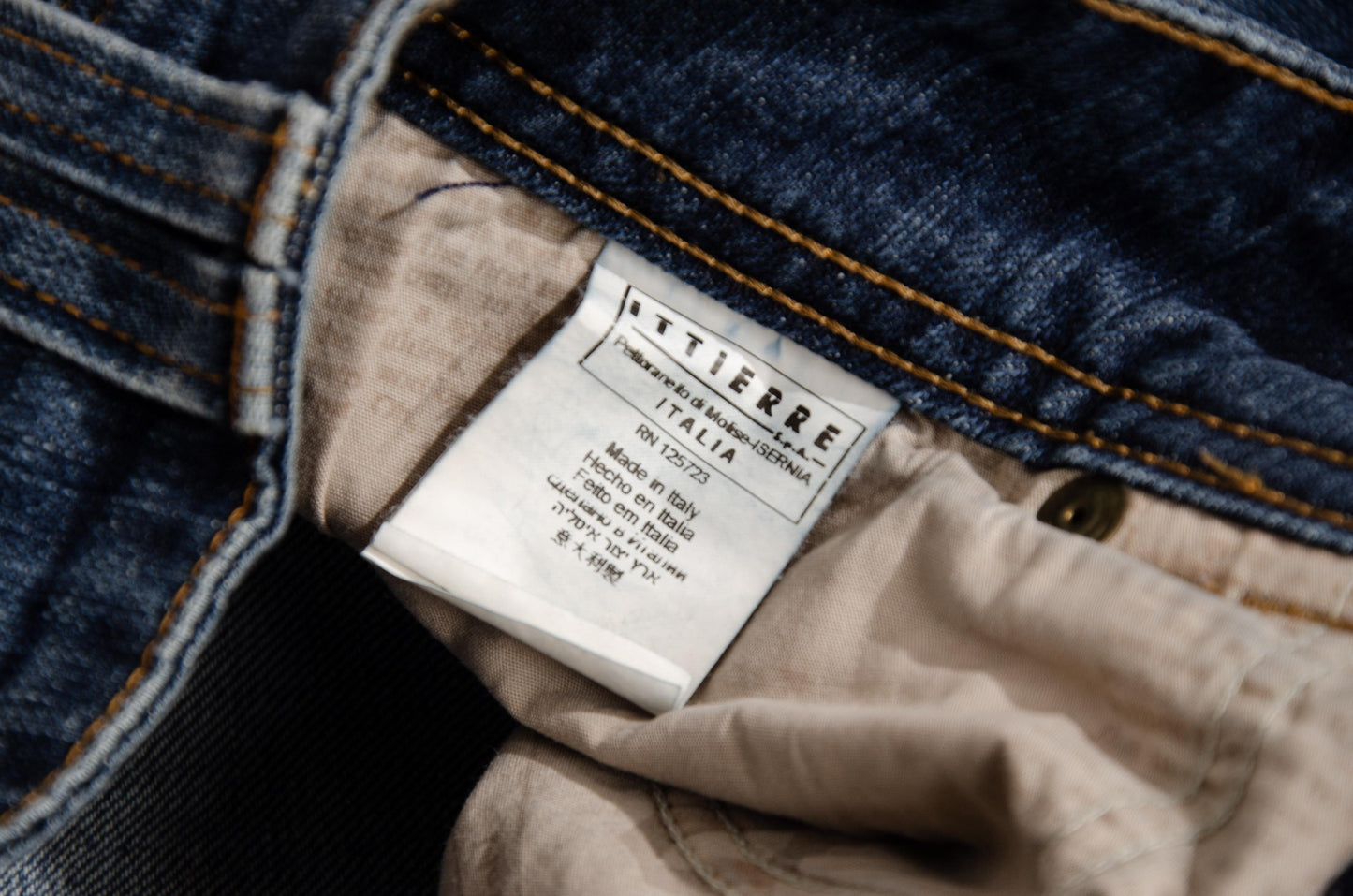 2000s Galliano low rise patchwork jeans / Made in Italy
