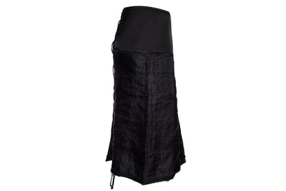 90s Kaat Tilley tie corset back midi skirt / Made in Belgium