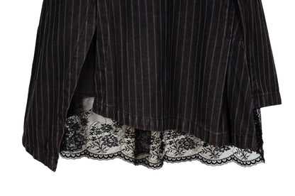 Vintage Sportmax silk lace trim mini skirt / Made in Italy
