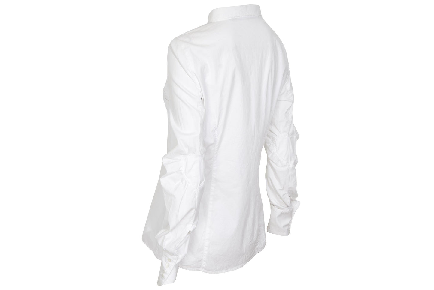 Vintage Gaetano Navarra white button down poplin shirt with heart shaped insert