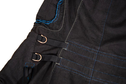 S/S 2003 Marithé + François Girbaud brown cotton cargo multi-pocket skirt / Made in Italy