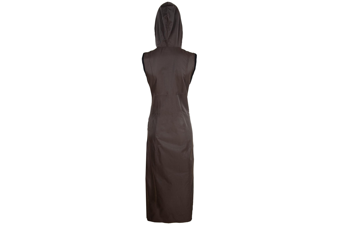 90s French brand technical nylon hooded utility dress