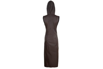 90s French brand technical nylon hooded utility dress