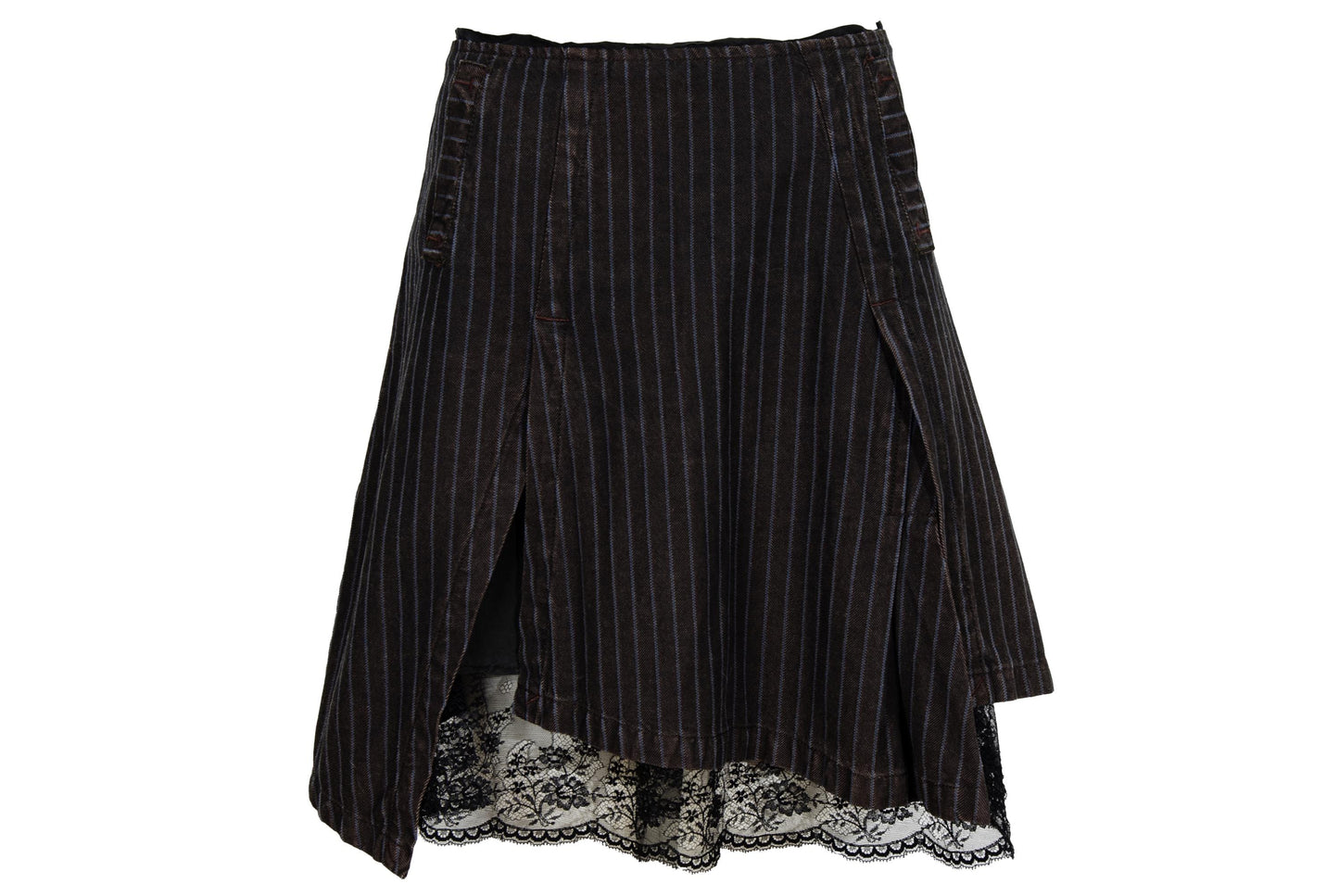 Vintage Sportmax silk lace trim mini skirt / Made in Italy