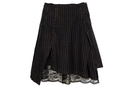 Vintage Sportmax silk lace trim mini skirt / Made in Italy