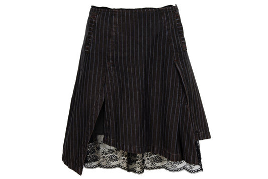 Vintage Sportmax silk lace trim mini skirt / Made in Italy