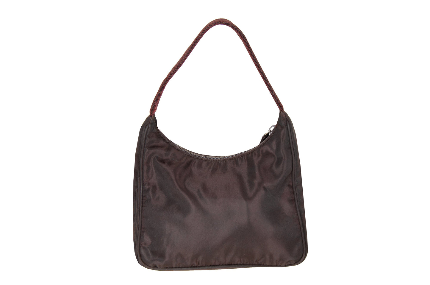 Vintage Prada brown tessuto mini hobo handbag / 90s - 2000s Prada brown nylon mini purse