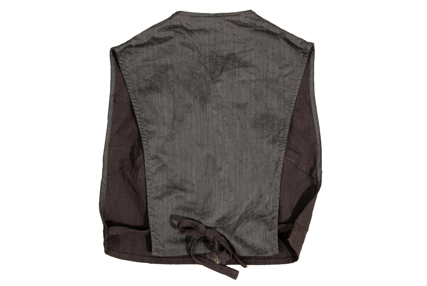 Vintage Collection Privée? ramie cropped zip front vest / Made in Italy