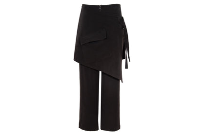 Early 2000s layered skirt pants / Vintage French brand
