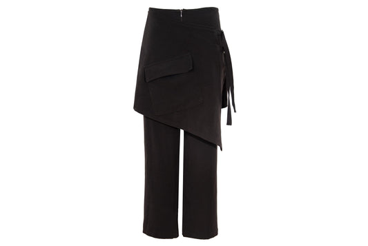 Early 2000s layered skirt pants / Vintage French brand