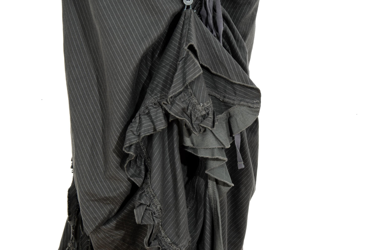 2000s Marithé + François Girbaud deconstructed asymmetrical v-shape waist skirt / Made in Italy