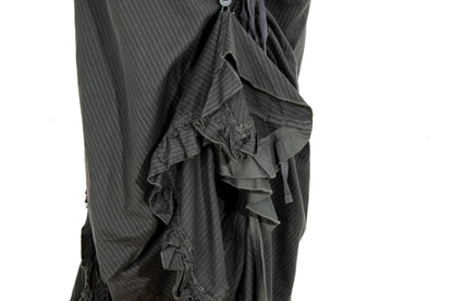2000s Marithé + François Girbaud deconstructed asymmetrical v-shape waist skirt / Made in Italy