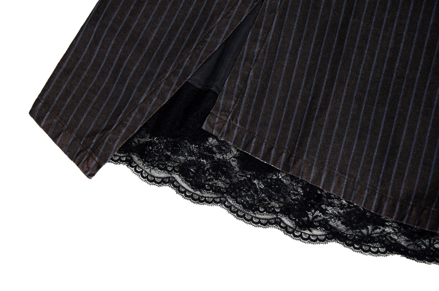 Vintage Sportmax silk lace trim mini skirt / Made in Italy