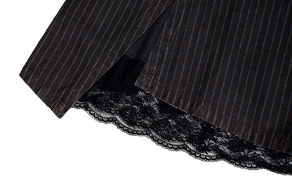 Vintage Sportmax silk lace trim mini skirt / Made in Italy