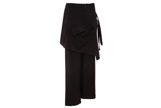 Early 2000s layered skirt pants / Vintage French brand