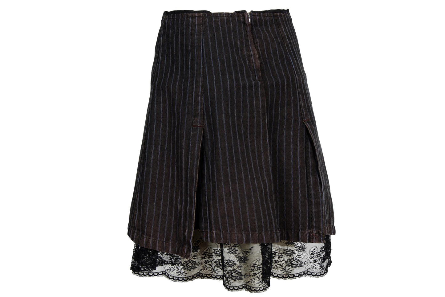 Vintage Sportmax silk lace trim mini skirt / Made in Italy