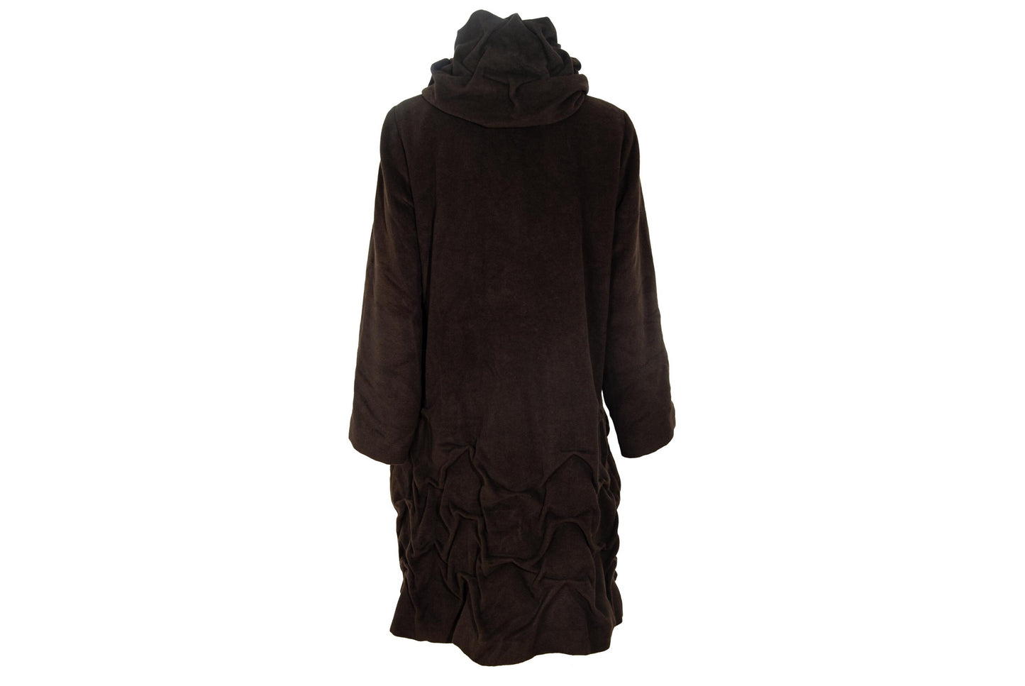 Vintage Ritsuko Shirahama Sculptural Brown Angora & Wool Coat - Made in Japan