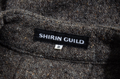 90s Shirin Guild 100% wool boxy button front blanket coat / Made in England