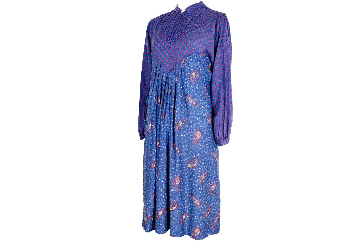 1970s René Derhy Indian bib dress