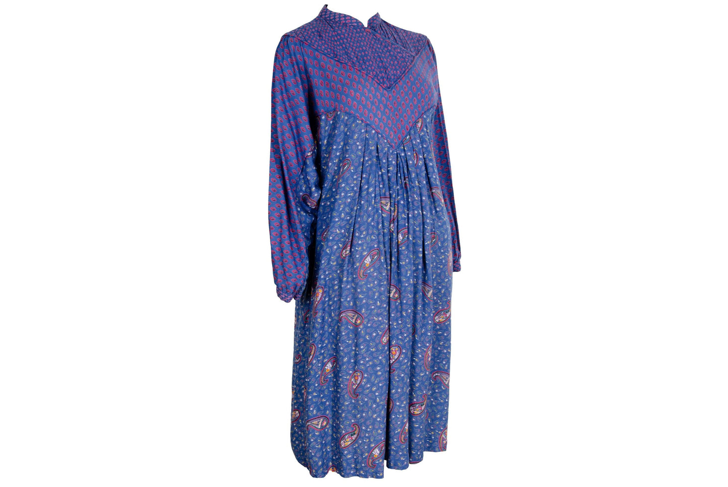 1970s René Derhy Indian bib dress