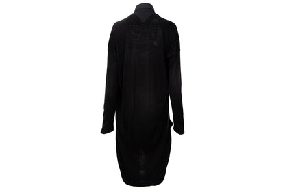 Vintage Atsuro Tayama layered wool knit dress with button up shirt insert