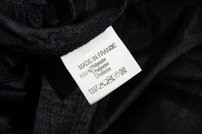Vintage 1990s French designer black permanent pleats maxi skirt - Made in France