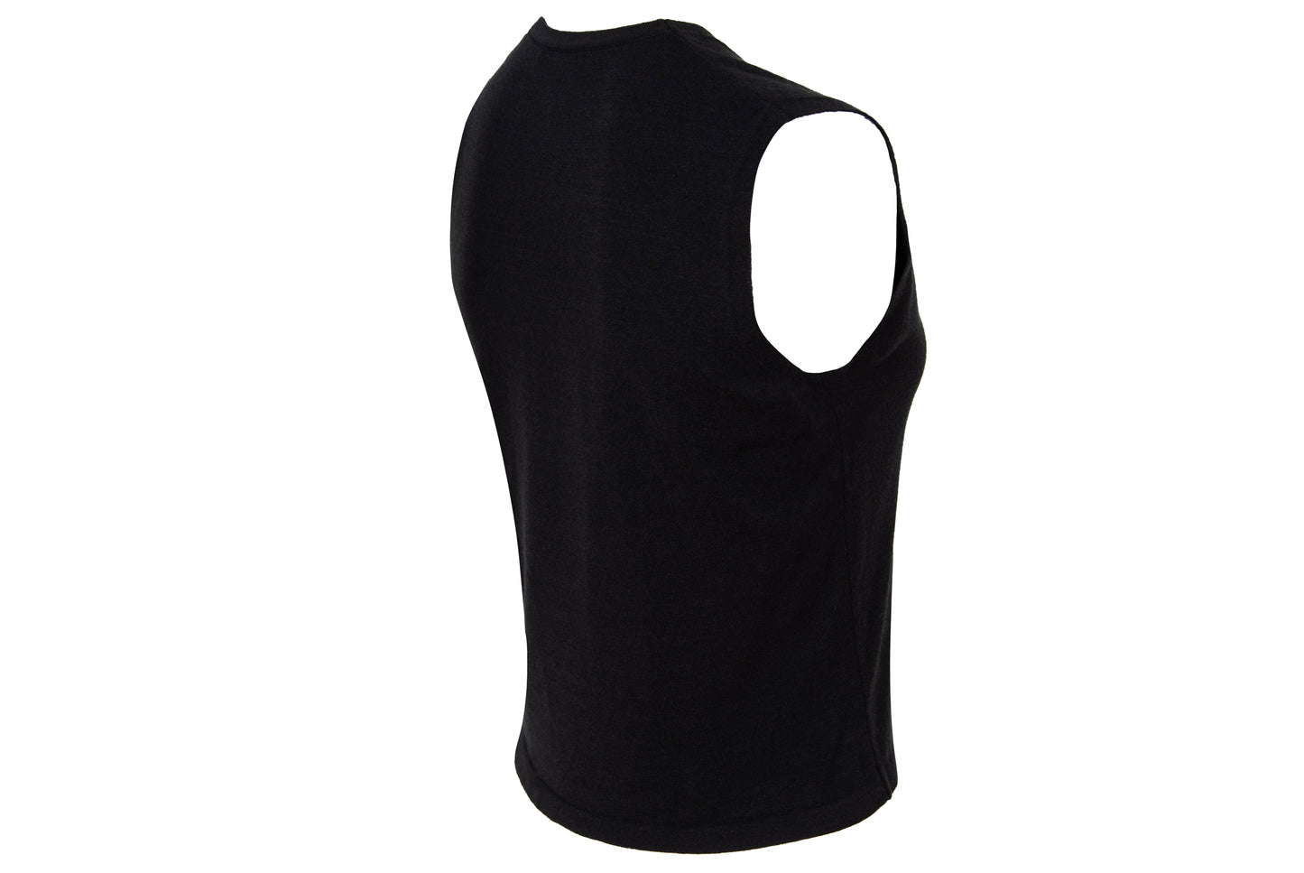 2000s Amaya Arzuaga soft black knit top with ecru doily appliqué - Made in Spain