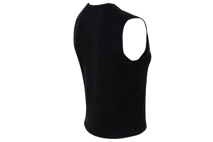 2000s Amaya Arzuaga soft black knit top with ecru doily appliqué - Made in Spain