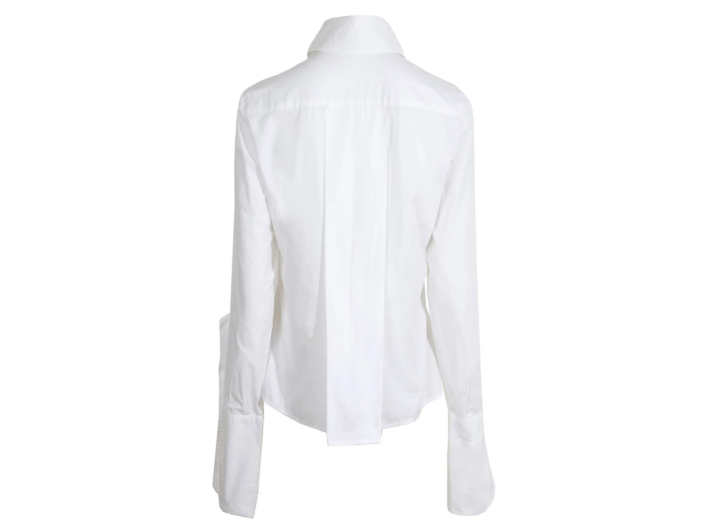 F/W 2000 Pascal Humbert asymmetrical white button up poplin shirt - Made in France