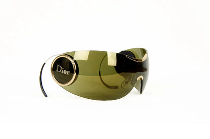2000s Dior Galliano era Sport 2 shield sunglasses with retractable temples