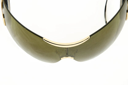 2000s Dior Galliano era Sport 2 shield sunglasses with retractable temples