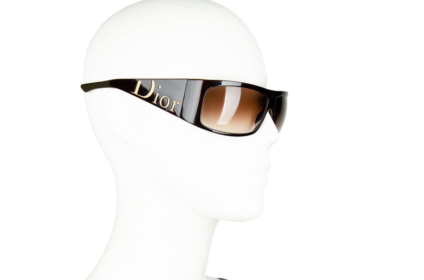 2000s Dior Your Dior 1 sunglasses / Brown wrap style Y2K Dior sunglasses