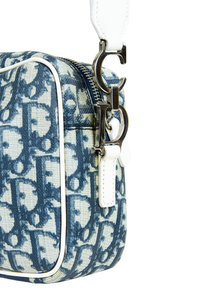 2001 Dior monogram shoulder bag / Vintage Dior 2000s John Galliano trotter coated canvas bag