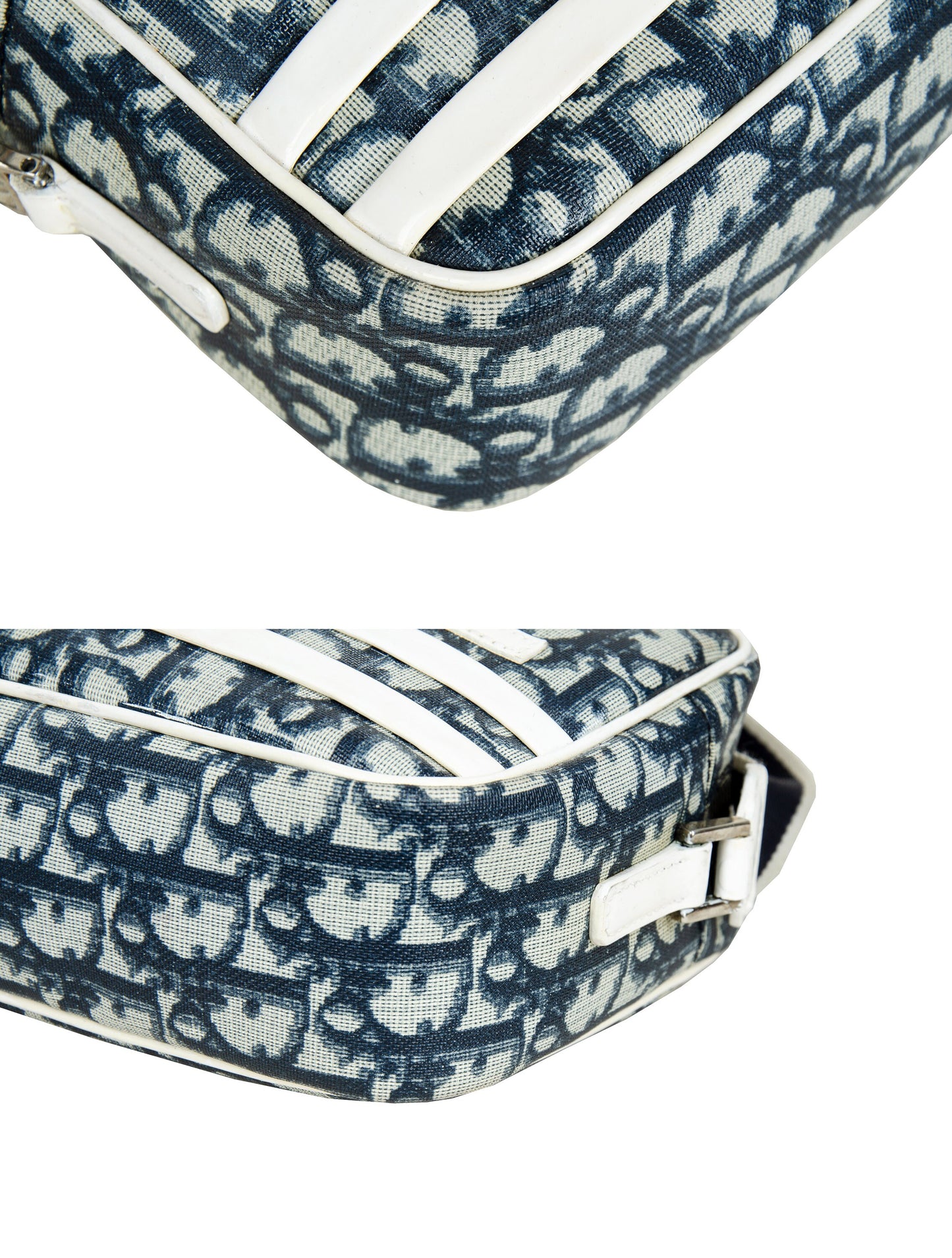 2001 Dior monogram shoulder bag / Vintage Dior 2000s John Galliano trotter coated canvas bag